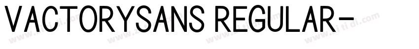 VactorySans Regular字体转换